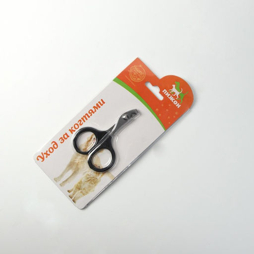 Ножницы-когтерезы с прорезиненными ручками, отверстие 6 мм, чёрные - Пижон фото 5