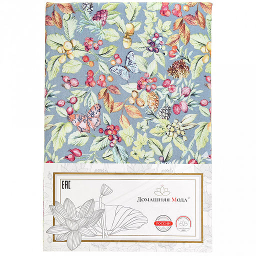 "Marcella" Скатерть 240х145см, длина стола до 200см, на 10-12 персон, хлопок "Премиум" 186г/м2, "Домашняя мода" (Россия)