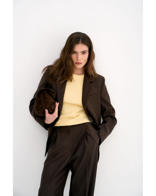 Жакет THE VERY 2418 шоколад  фото 5