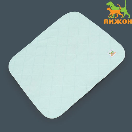 Пелёнка для животных многоразовая впитывающая, 60 х 50 см, мятная - Пижон фото 9