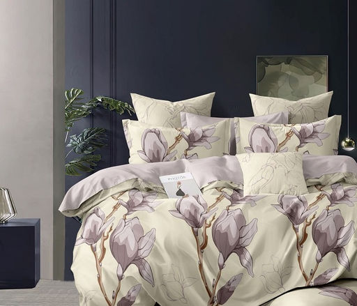 Постельное белье поплин эксклюзив на молнии - Ирис Евро (нав.70х70)