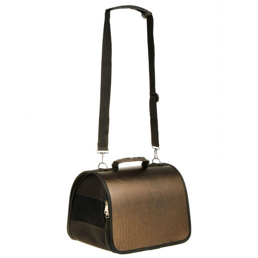 Сумка - переноска для животных, искусственная кожа, 31 х 20,5 х 22 см - Пижон фото 2