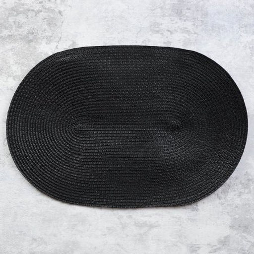 Салфетка для стола овальная / black 30*45 /уп 6/300/ ПРОМО АКЦИЯ Черная - Галеонтрейд фото 4