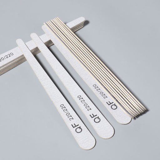 Набор пилок для ногтей, капля, набор 20 шт., деревянная основа, 220/220 грит, 18 см