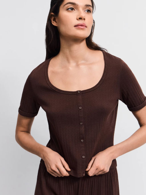 Домашняя блузка из ажурного хлопка ZR2603122807-20 / Zarina