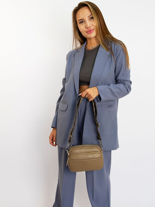 LACCOMA сумка TH941-капучино натуральная кожа полиэстр  фото 2