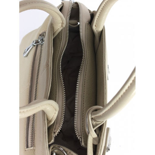 Сумка женская натуральная кожа GU 2033-6699, 1отд+еврокарман, плечевой ремень, молочный SALE 264163 - Adelia фото 8