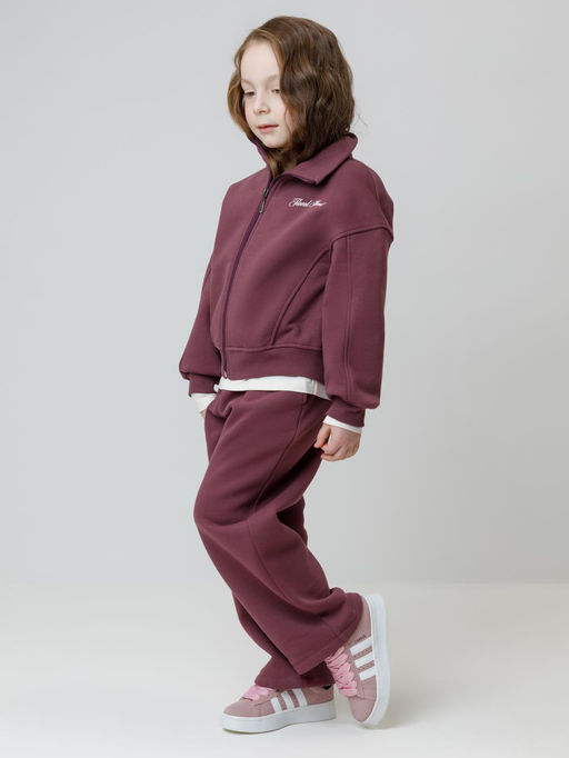 КР 400875/бордовый 1411 к651 брюки для дев