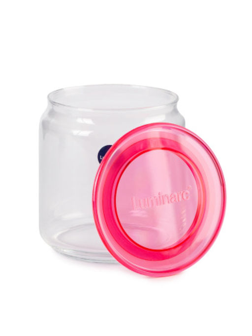 Банка PLANO 0.75л в перфорированной коробке, микс цвета крышки