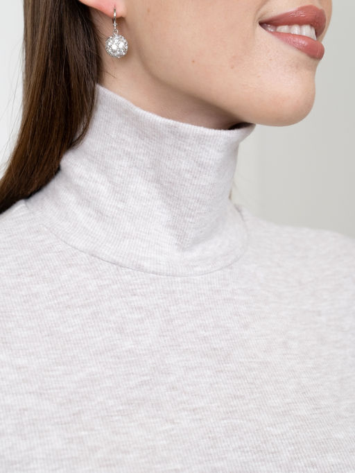 Водолазка кашкорсе с лайкрой с НАЧЕСОМ ,экрю - Binita фото 5