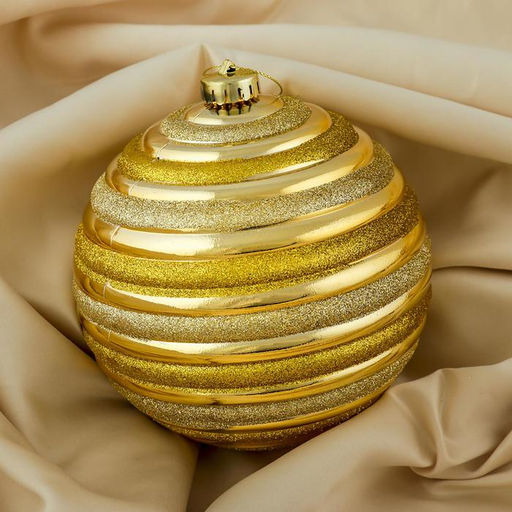 Ёлочный шар Зимнее волшебство. Сюита, d=15 см, золотистый