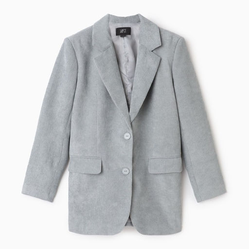 Пиджак женский MIST Velvet, размер 42-44 (S-M), серый