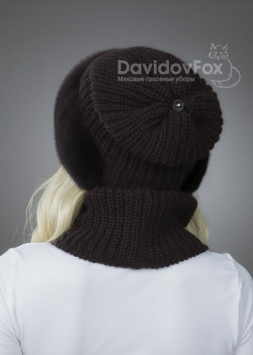 Комплект Ника норка трикотаж аврора манишка