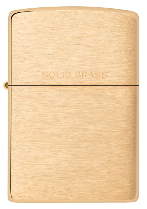 Зажигалка ZIPPO с покрытием матовая латунь | Brushed Brass 204  фото 2