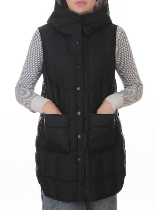 25-923 BLACK Жилет утепленный женский (утиный пух) - Fashion фото 3