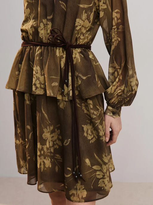 Платье мини с поясом / Zarina  фото 7