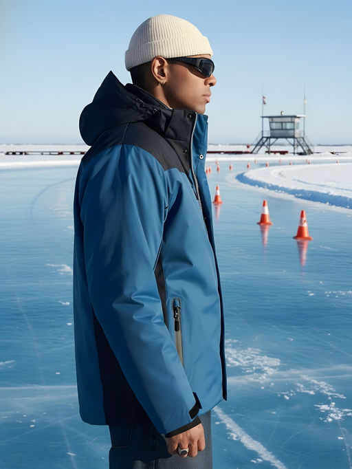 Горнолыжная куртка мужская зимняя синего цвета 7611S - Mtforce фото 25