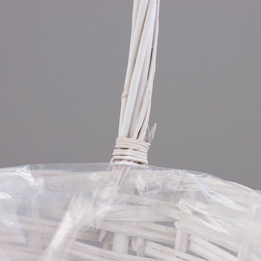 Корзина плетёная для хранения «Плетёнка», ива, круглая, белая, набор 3 шт.