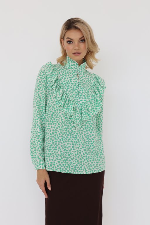 Блузка с оборкой - Looklikecat фото 2