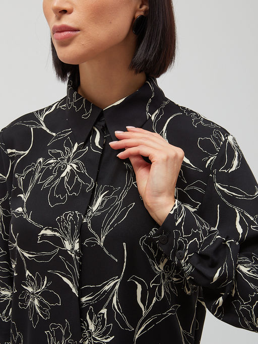 Блузка черная - Tantino фото 9