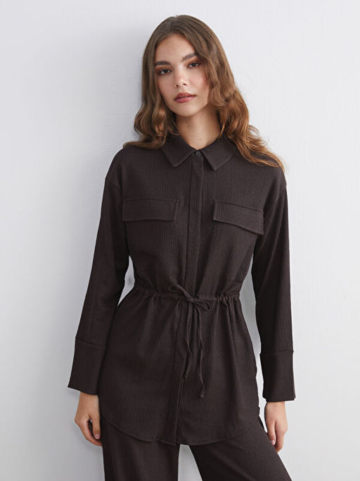 Dokulu Kad?n G?mlek Tunik