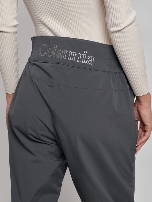 Брюки утепленные спортивные с высокой посадкой женские зимние серого цвета 7141Sr - Colannia фото 15