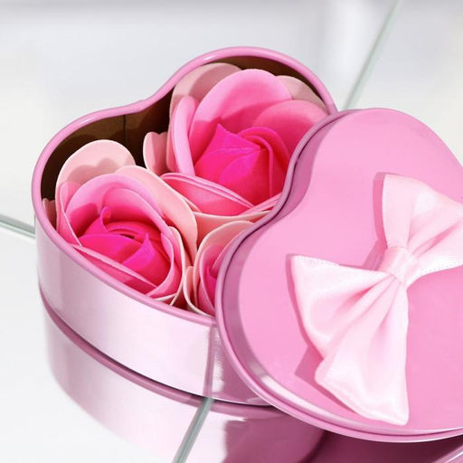 Цена за 2 шт. Мыльные розочки, трёхцветные, набор 3 шт. - Simaland фото 4