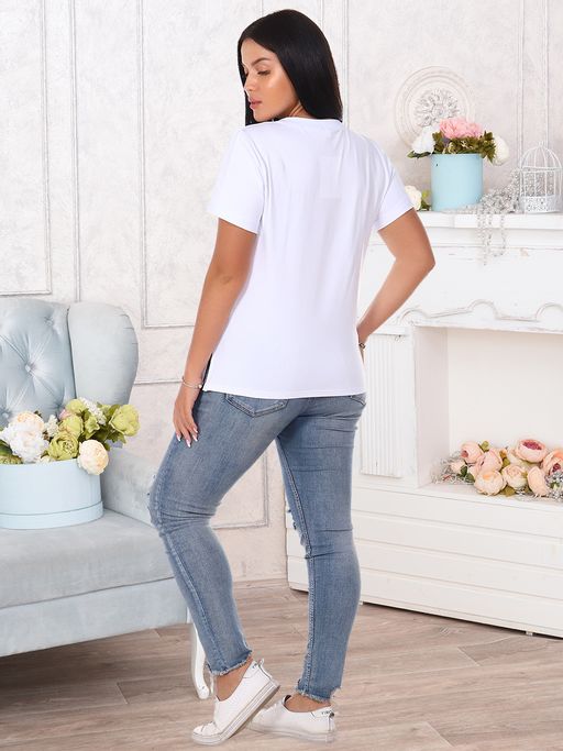 Футболка "Букет" (белый)