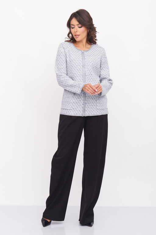 ЗЛАТА Жакет 1-985/светло-серый