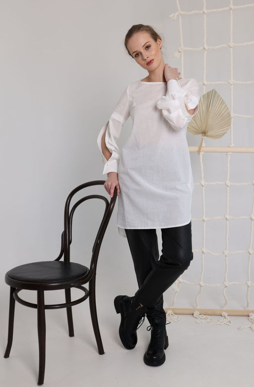 Блуза AMORI 6396 молочный  фото 3