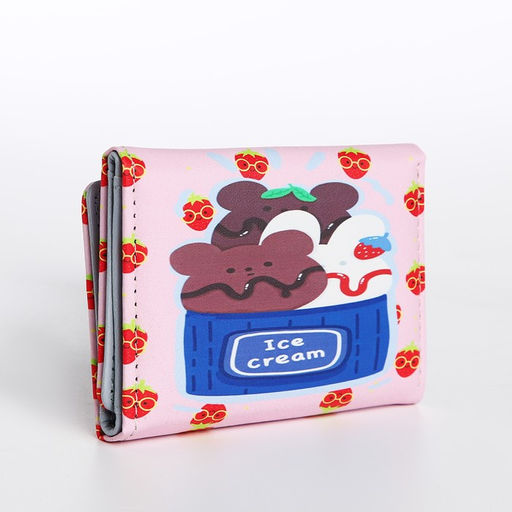 Кошелёк детский на кнопке, цвет розовый - Simaland фото 2