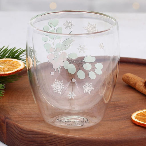 Стакан с двойными стенками новогодний Зимние истории, 300 мл - Дорого внимание фото 8