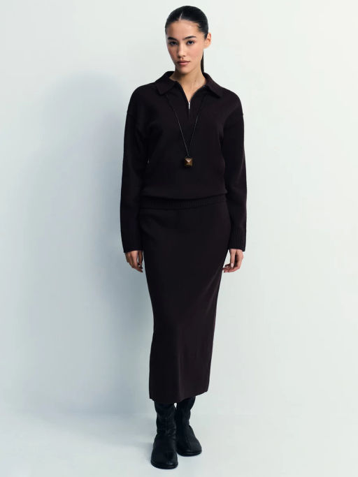 Джемпер поло с молнией / Zarina