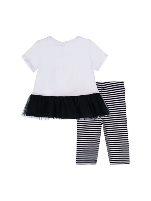 12522141 Комплект для девочек: брюки (легинсы укороченные), фуфайка (футболка) - Playtoday фото 5