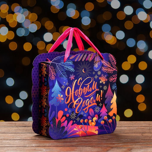 Коробка новогодняя подарочная складная «Шервуд», для сладких подарков, 23×9.8×24 см