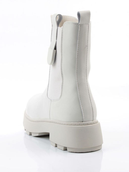 04-PAX24-2Z MILK Ботинки зимние женские (натуральная кожа, 100% шерсть)