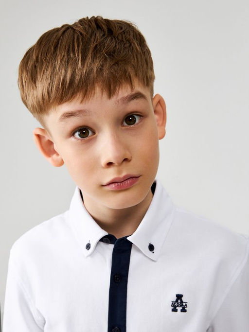 ACOOLA / Сорочка-поло верхняя для мальчиков Platypus белоснежный фото 9