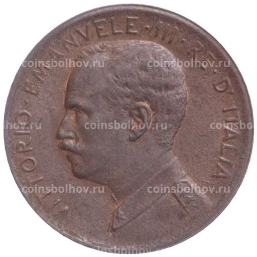 Монета 1 чентезимо 1909 года Италия