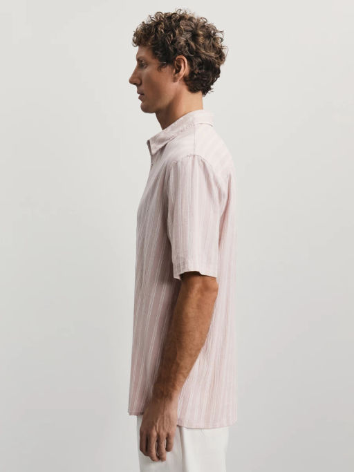 Рубашка из 100% хлопка в полоску / Zarina  фото 5