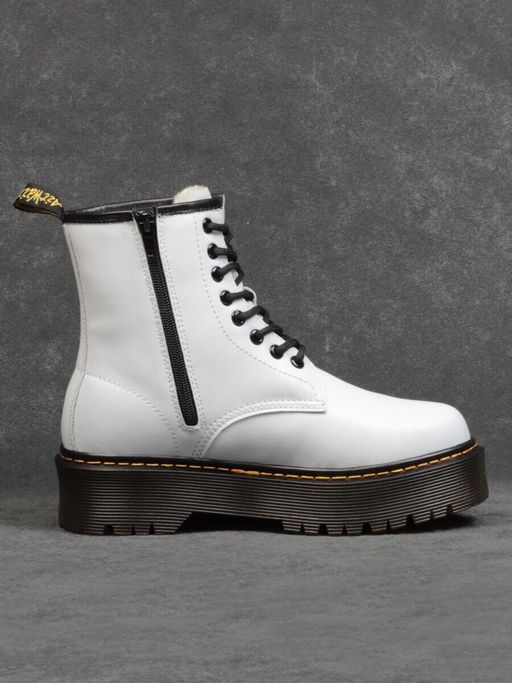 04-15265001 WHITE Ботинки зимние женские (натуральная кожа, натуральный мех) - Фабричный китай фото 10