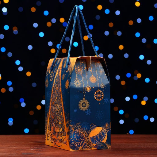 Цена за 5 шт. Подарочная коробка Новогодняя 14 х 9 х 20 см - Simaland фото 8