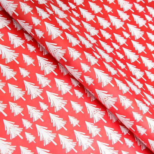 Цена за 10 шт. Бумага упаковочная новогодняя "Белый медвежонок", глянец, двусторонняя, 80 г/м2 , 50 х 70 см.