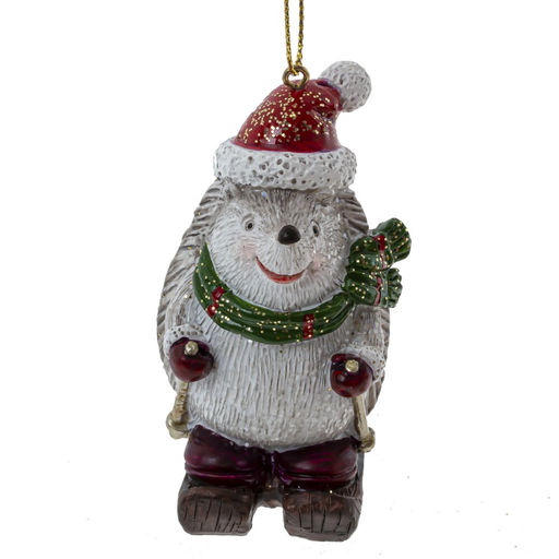 Фигурка декоративная подвесная "Ежик", L4 W5 H8 см, 4в.