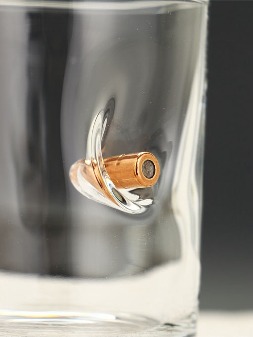 Подарочный набор «Настоящему защитнику», гель для душа 200 мл во флаконе пуля и стакан, Чистое счастье