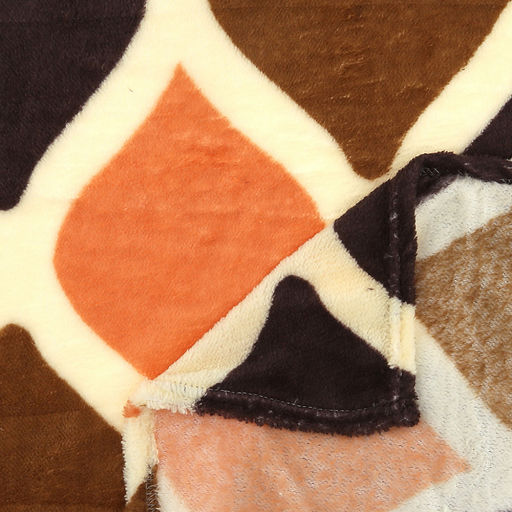 Плед (покрывало) в коляску 80х80см "Каргопольский", велсофт "California" набивной, полиэстер 100%, плотность 160г/м2, упаковка пакет ПП 35х45см, т.м. "Домашняя Мода" (Россия)