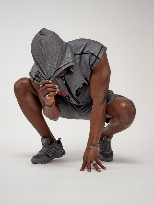 Спортивный костюм летний мужской серого цвета 2264Sr - FUYOUKAI фото 7