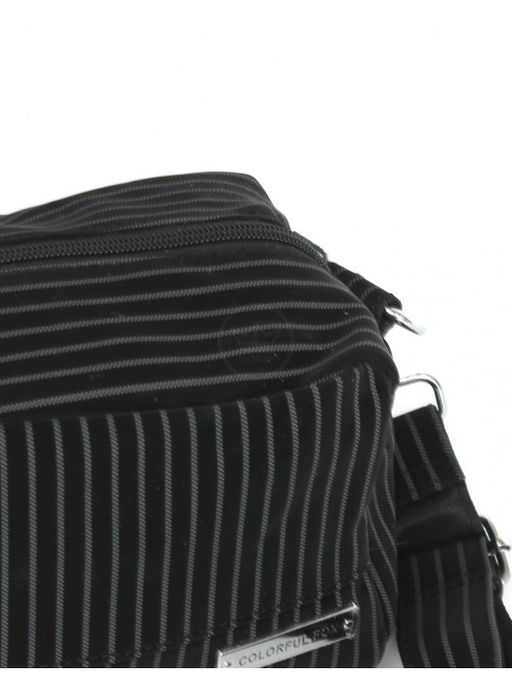 Сумка женская текстиль CF-998, 1отд, плечевой ремень, черный SALE 264791 - Bobo фото 4