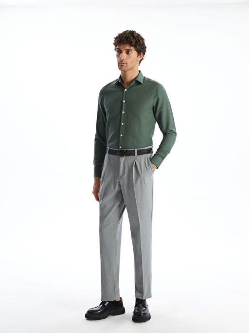 Slim Fit Uzun Kollu Oxford Erkek G?mlek