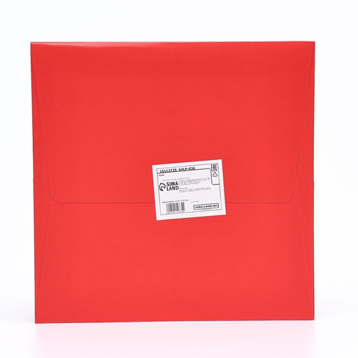 Цена за 2 шт. Пакет под торт 20×20×20 см, красный
