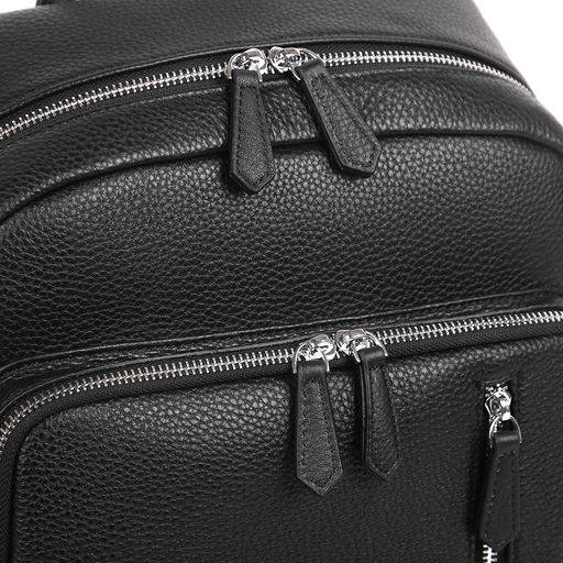 Рюкзак мужской, кожа, MIRONPAN 19153 Черный фото 3